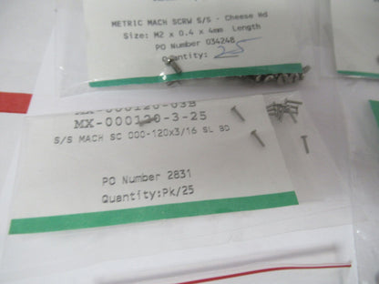 LOT MINI HARDWARE PARTS screws nuts etc KIMBALL PHYSICS AS PICTURED W1-A-42