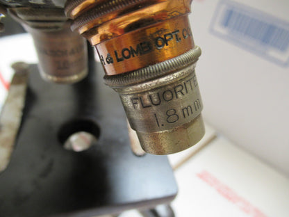 WEIRD RARE ANTIQUE BAUSCH LOMB MICROSCOPE with foldable legs AS PICTURED LOB