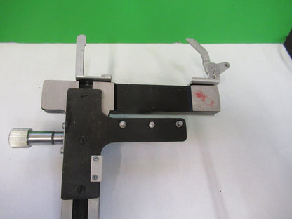 JAPAN ASSEMBLY XY STAGE TABLE MICROSCOPE PART AS PICTURED &G5-A-68