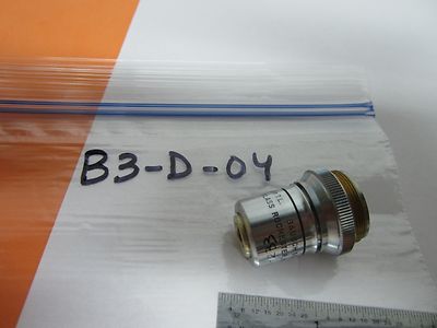 MICROSCOPE OBJECTIVE BAUSCH LOMB 10X OPTICS BIN#B3-D-04