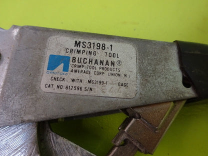FOR PARTS BUCHANAN MAKER CRIMPING TOOL [rusty] AS IS #TA-3-7