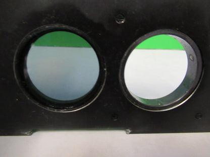 AUS JENA GERMANY POL SLIDE MOUNTED POLARIZER MICROSCOPE PART AS PICTURED V8-B-16