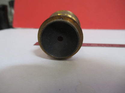 RARE ANTIQUE BRASS EYEPIECE OCULAR LENS MICROSCOPE PART AS PICTURED F8-A-71