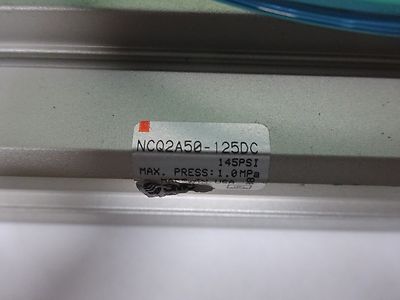 SMC NCQ2A50-125DC PNEUMATIC AIR CYLINDER CONTROL SYSTEMS AS IS BIN#X9-01
