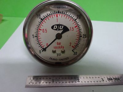 PNEUMATISCHES DRUCKMESSGERÄT LUFTMANOMETER DURO-UNITED 30 PSI AS IS BIN#Y5-30