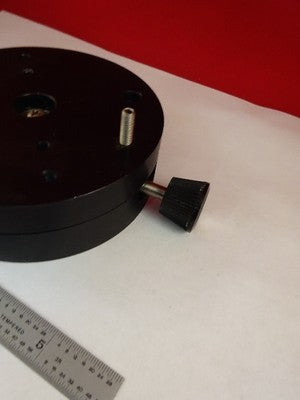 OPTICAL ROTATABLE ALUMINUM MOUNTING TABLE STAGE LASER OPTICS AS IS #80-07