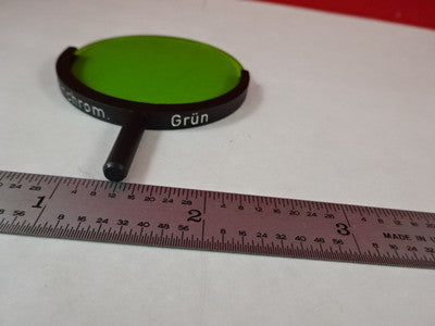 Microscope Part Ernst Leitz Germany Green Filter Panchrom Optics