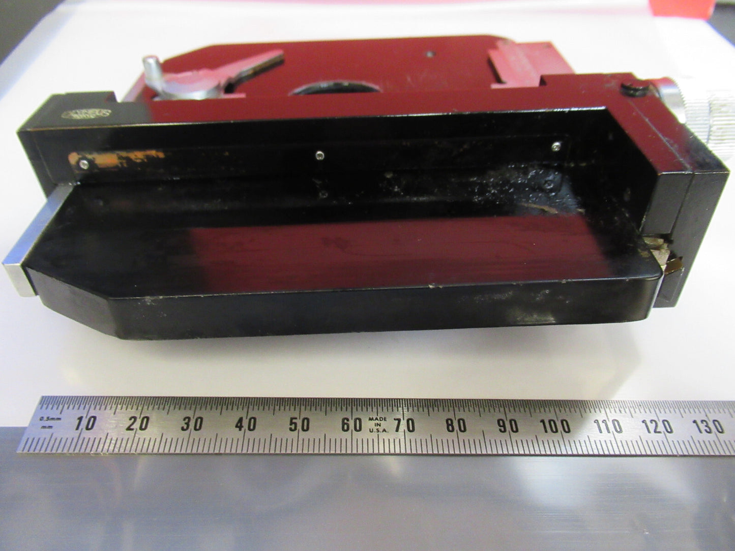 OLYMPUS JAPAN XY STAGE TABLE CLIPS MICROSCOPE PART AS PICTURED T9-A-20