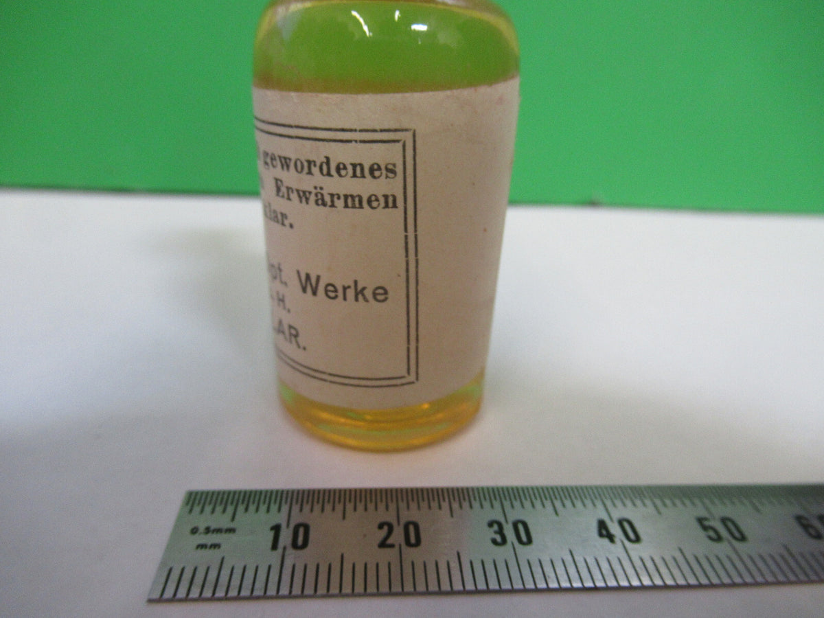 Leizt Wetzlar Cedern Oel Antique Bottle Microscope Part