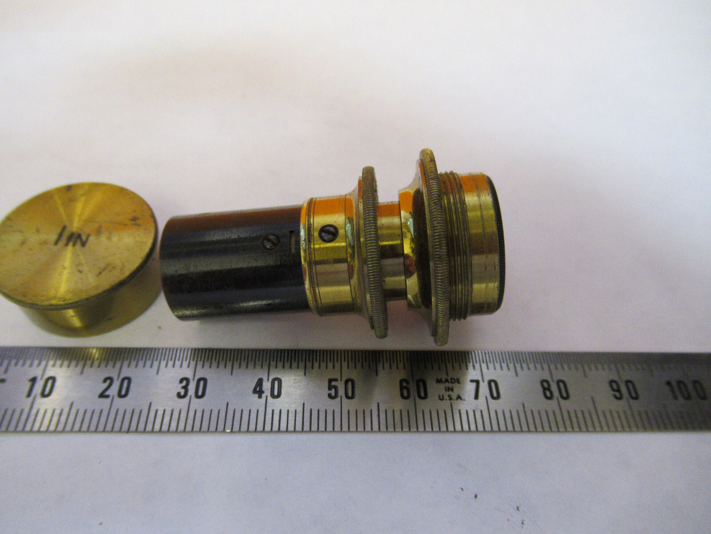 BECK ENGLAND OBJECTIVE LENS ANTIQUE OPTICS MICROSCOPE PART AS PICTURED Y2-A-77