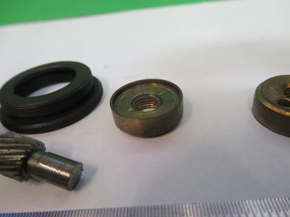 SPENCER ANTIQUE  BRASS  PIECES KNOB MICROSCOPE PART AS PICTURED &R7-B-21x