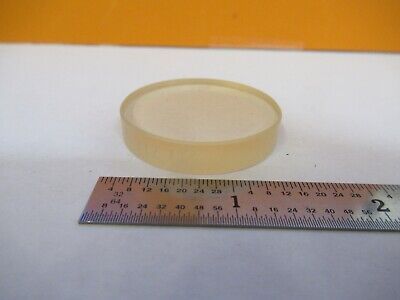 OPTICAL ZERODUR FLAT 1.5" DIAMETER LENS LASER OPTICS AS PICTURED &15-FT-X52