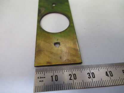 ANTIQUE UNKNOWN BRASS FIXTURE STAGE MICROSCOPE PART AS PICTURED Z7-A-31