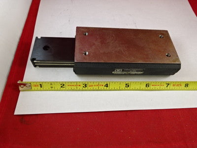 LINEAR POSITIONING SLIDE STAGE TABLE AUTOMATION GAGES AS PICTURED &IL-74-25