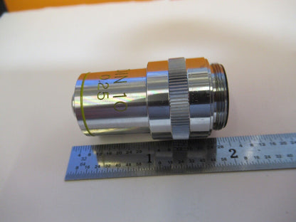 EDMUND SCIENTIFIC JAPAN 10X OBJECTIVE OPTICS MICROSCOPE PART AS PICTURED A4-A-34