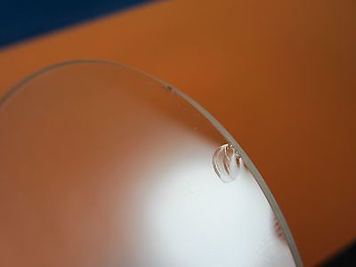 OPTISCHE DICKE SAPHIR-WAFER-Y-CUT-LASEROPTIK [an der Kante abgebrochen] BIN#6V-45