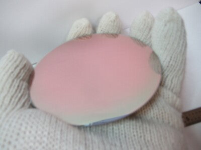 VERY NICE SAPPHIRE WAFER SINGLE CRYSTAL PLATINUM COATED AS PICTURED &7B-B-154