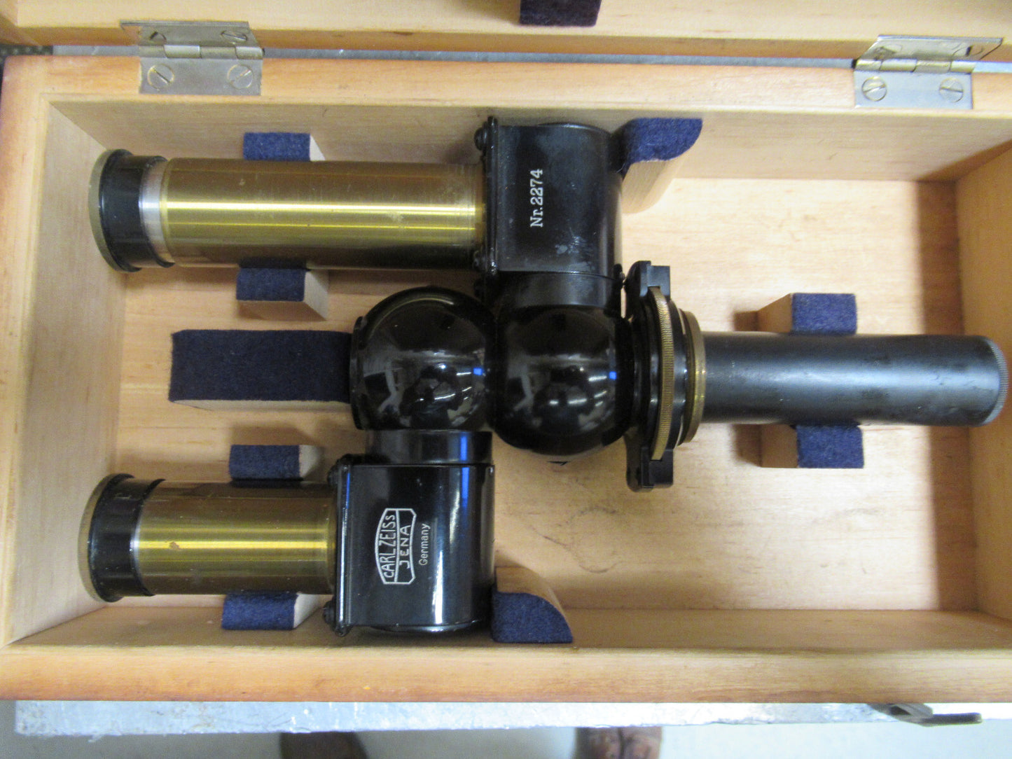 VERY RARE CARL ZEISS BINOCULAR HEAD VINTAGE MICROSCOPE PART AS PICTURED &99