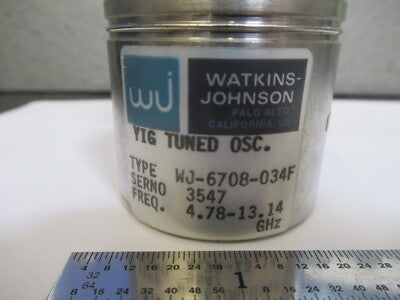 Watkins Johnson Yig Tuned Oscilaltor 13 GHz EMI Rohde Unit