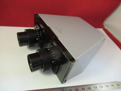 LEITZ WETZLAR GERMANY BINOCULAR HEAD OPTICS MICROSCOPE PART AS PICTURED &8-A-40