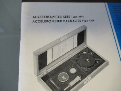 VINTAGE MANUAL BRUEL KJAER 4316 4356 ACCELEROMETER 1966 AS PICTURED