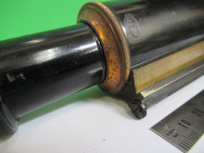 Antique Spencer Lens Co. Brass Tubus + Nosepiece Microscope Part