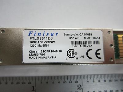 FINISAR FTLX8511D3 10GBASE -5R/SW ??  AS IS BIN#58-18