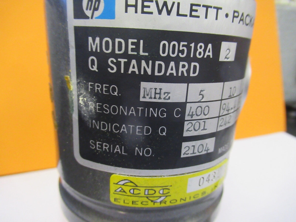 HP HEWLETT PACKARD Q FACTOR STANDARD CALIBRATOR ELECTRIC AS PICTURED &15-FT-X12
