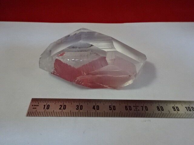 RARE BOULE SYNTHETIC QUARTZ SINGLE CRYSTAL HIGH PRESSURE SEED INSIDE &5-DT-B