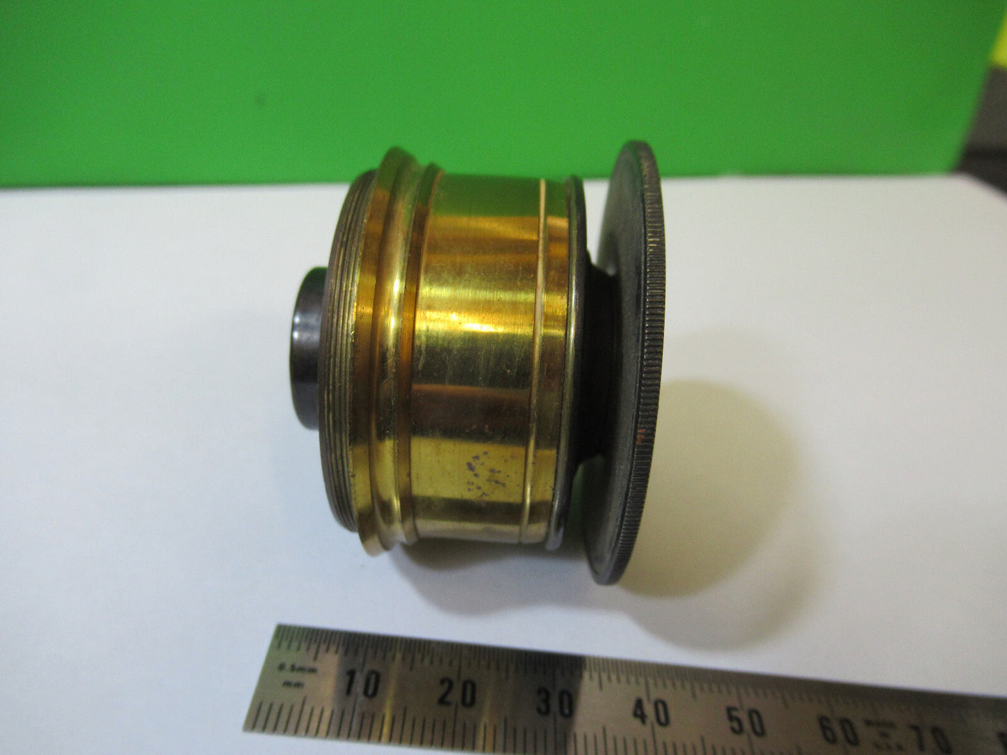 Antique Brass Crouch UK Polarizer Pol Lens Microscope Part