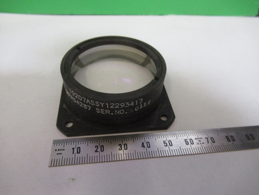OPTICAL MIL SPEC MOUNTED GLASS LENS LASER OPTICS AS PICTURED Q9-FT-87