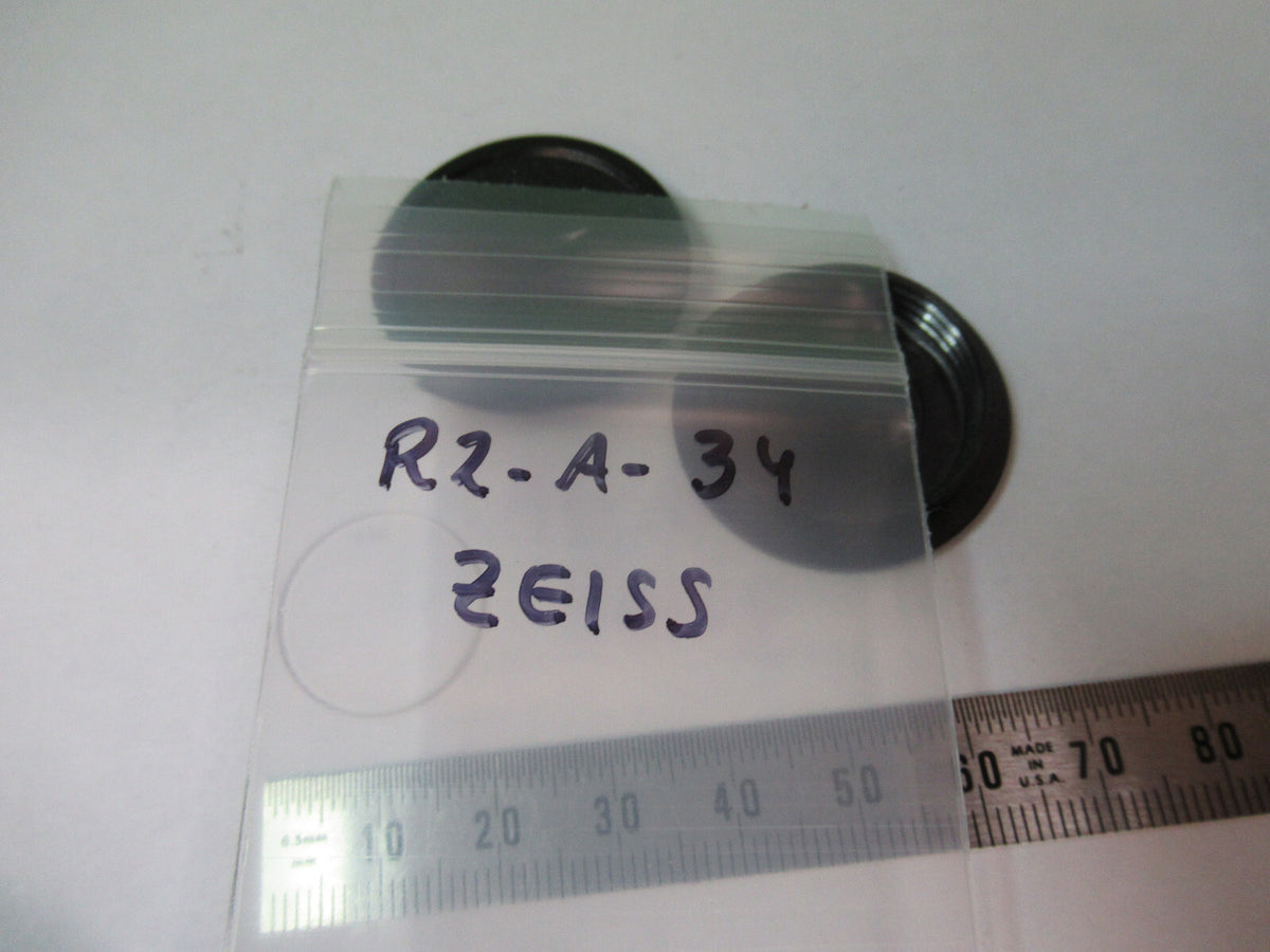 CARL ZEISS RETICLE MICROMETER LENS MICROSCOPE PART AS PICTURED r2-a-34