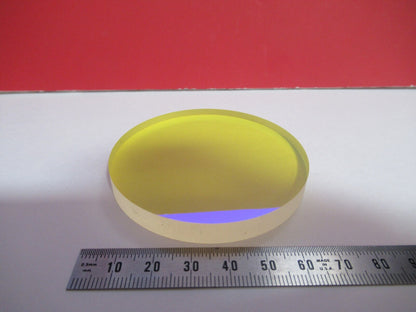 OPTICAL FLAT COATED FUSED SILICA PRO ZYGO LASER OPTICS AS PICTURED Q2-26