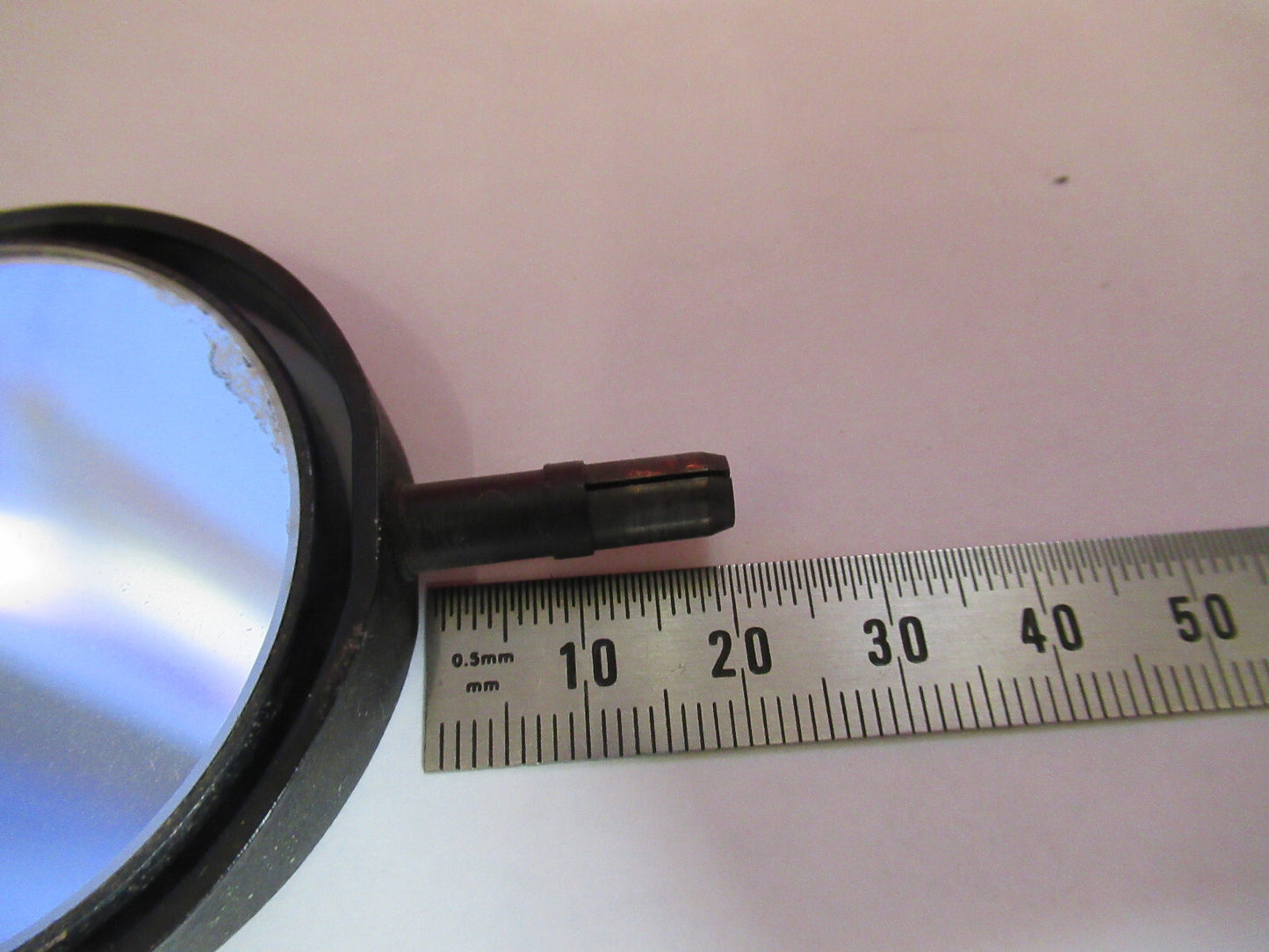 ANTIQUE BAUSCH LOMB MIRROR ASSEMBLY OPTICS MICROSCOPE PART AS PICTURED  T7-A-01