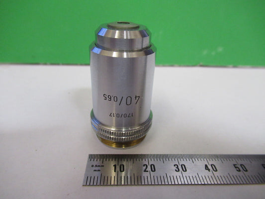 Ernst Leitz Wetzlar Germany Objective 40X Optics Microscope Part