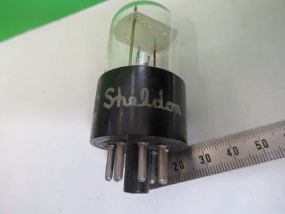 SHELDON DUAL FILAMENT RELAY VACUUM TUBE AS PICTURED &12-DT-E2