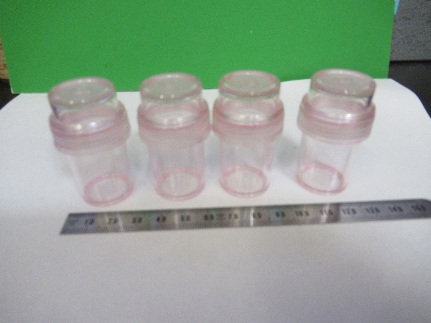 ANTIQUE SPENCER AO LOT EMPTY PLASTIC CANS MICROSCOPE PART AS PICTURED V3-A-51