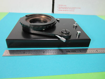 MICROSCOPE PART POLARIZER INSERT GERMANY POLARIZED OPTICS AS PICTURED BIN#B6-04