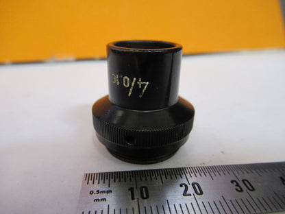 WILD M11 SWISS HEERBRUGG OBJECTIVE 4X LENS MICROSCOPE PART AS PICTURED 72-C-13