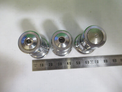 American Optical Co. Spencer Lens Co. Lot 3 ea Objective 10X 44X 95X Microscope Part
