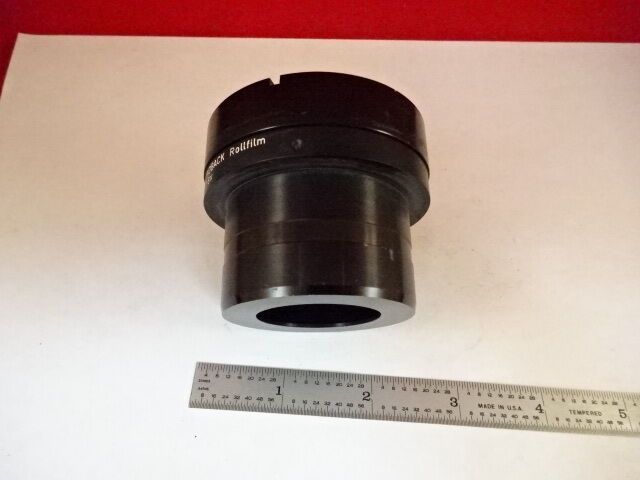 MICROSCOPE PART LEITZ GERMANY POLAROID 0.8X LANDBACK OPTICS AS IS #IL6-43