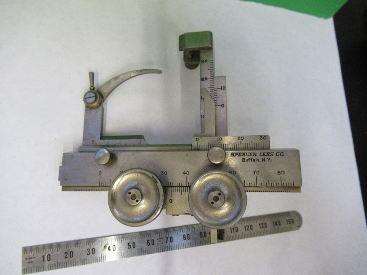 ANTIQUE SPENCER STAGE CLIPS XY BRASS MICROSCOPE PART AS PICTURED S1-B-06