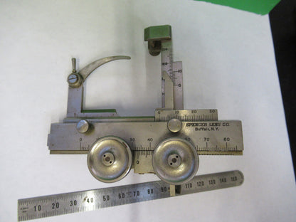 ANTIQUE SPENCER STAGE CLIPS XY BRASS MICROSCOPE PART AS PICTURED S1-B-06