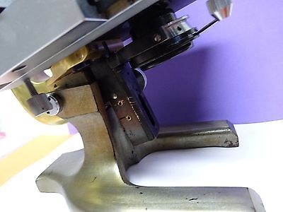 BRASS MICROSCOPE SPENCER ANTIQUE AMERICAN OPTICS &IL-2-20