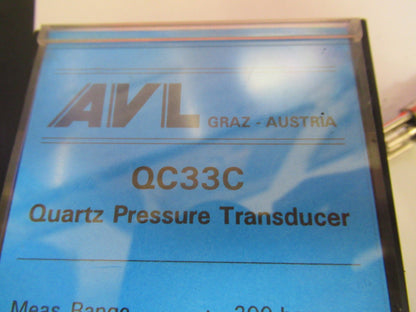 Avl Piezocryst Quartz QC33C Cooled Piezo Pressure Sensor