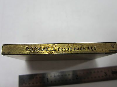 METROLOGY INSPECTION ROCKWELL HARDNESS TEST STANDARD BIN#5-27