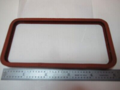 OPTICAL GLASS WINDOW SILICONE GASKET MIL SPEC LASER OPTICS AS PICTURED &FT-5-57
