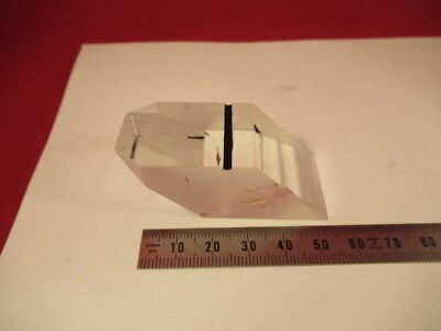 NIKON JAPAN GLASS PRISM [chipped] HEAD MICROSCOPE OPTICS AS PICTURED &14-A-05