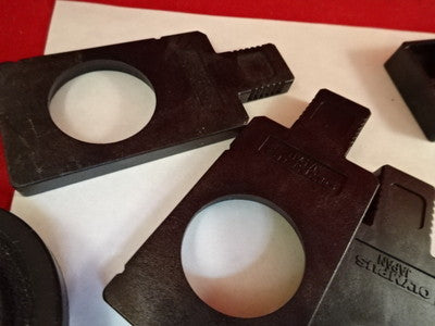 FOR PARTS MICROSCOPE PART LOT PLASTIC HOLDERS CAPS AS IS BIN#T1-B-10