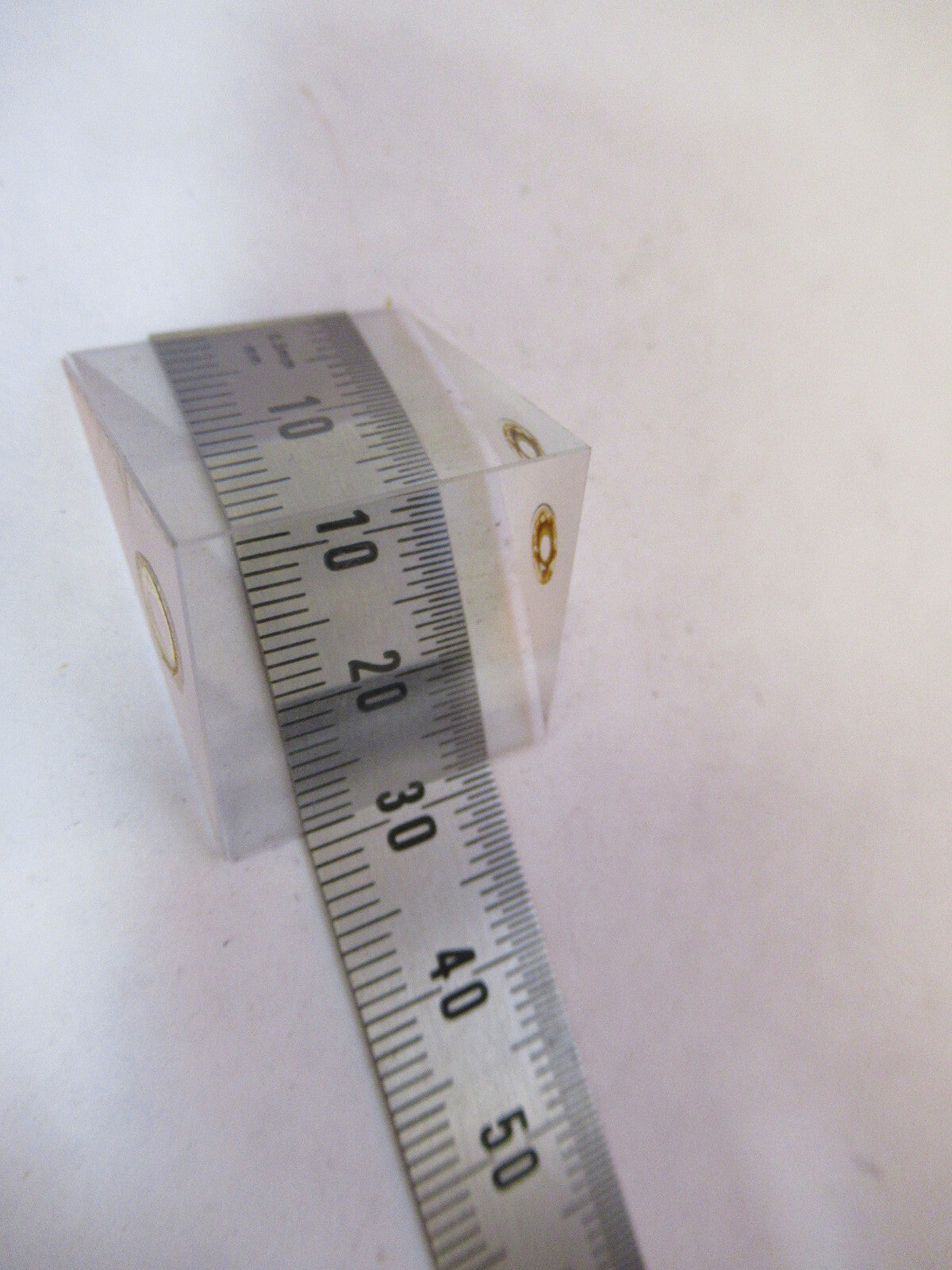 BAUSCH LOMB GLASS PRISM HEAD OPTICS MICROSCOPE PART AS PICTURED Y1-A-71